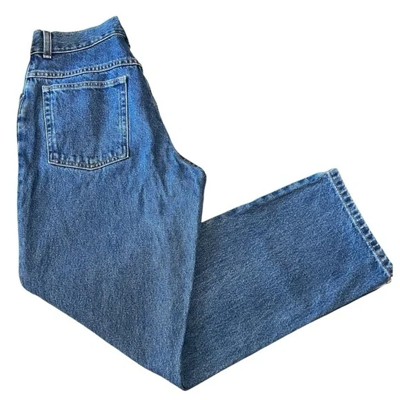 L.L. Bean Signature Original Fit Hi Rise Straight Leg 100% Cotton Jeans Women 10 - Picture 11 of 16